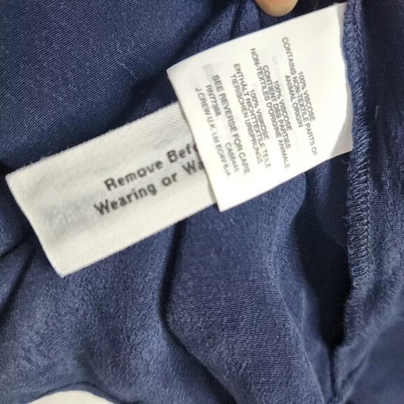 J. Crew Women's Size 12 Layered Sleeveless Blouse Navy - Picture 5 of 6